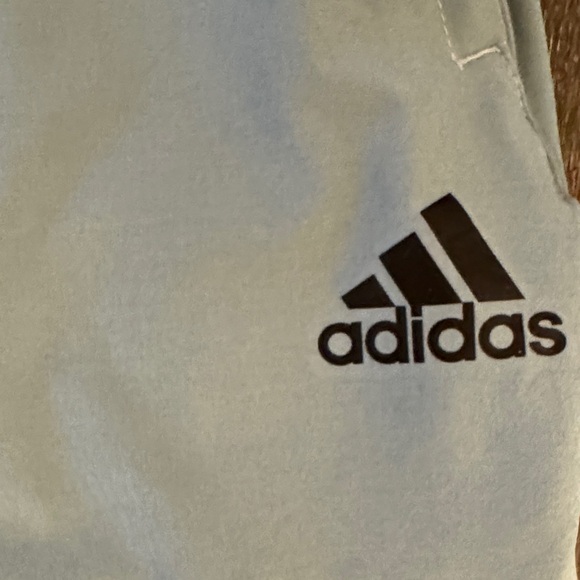 Adidas Men's Light Gray Athletic Shorts - Picture 2 of 4